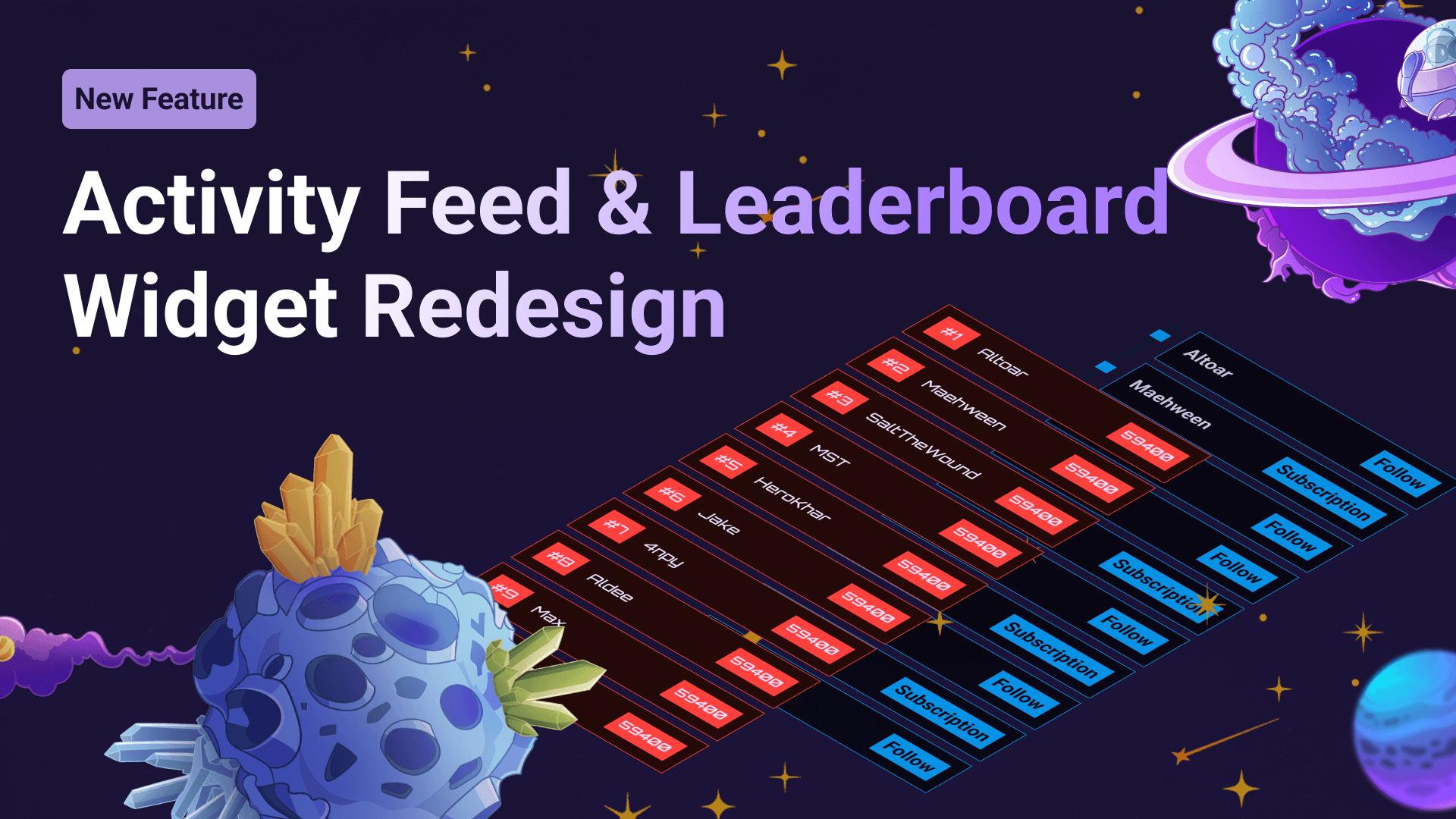 This image shows the UI of the Activity Feed and Leaderboard Widget in the Sound Alerts Scene Editor.